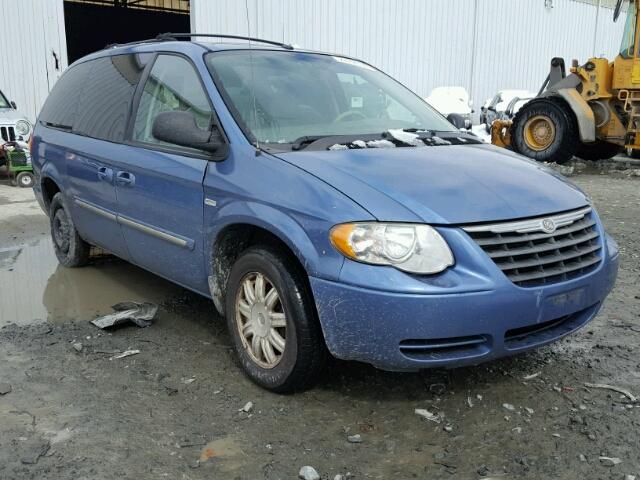 2A4GP54L37R197378 - 2007 CHRYSLER TOWN & COU BLUE photo 1