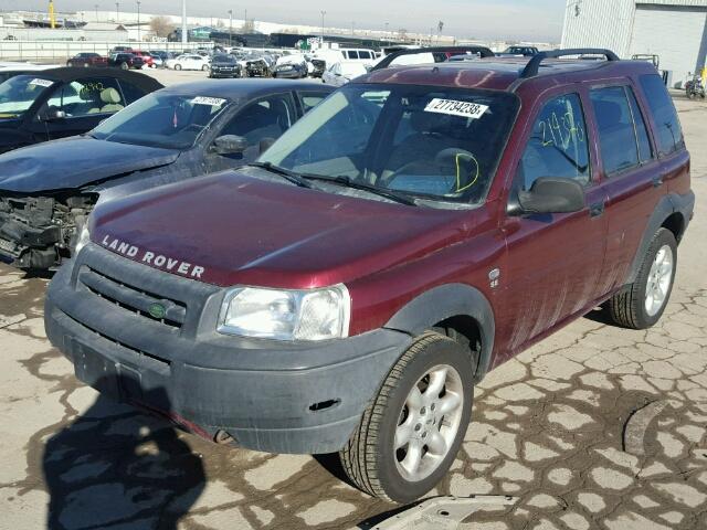 SALNY22242A390597 - 2002 LAND ROVER FREELANDER BURGUNDY photo 2