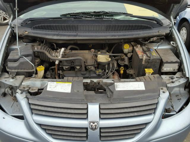 2D4GP44L75R290727 - 2005 DODGE GRAND CARA BLUE photo 7