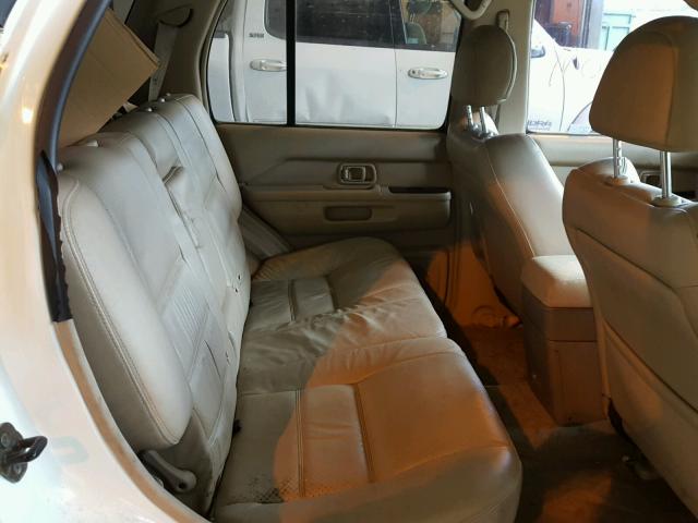 JN8DR07X81W500226 - 2001 NISSAN PATHFINDER WHITE photo 6