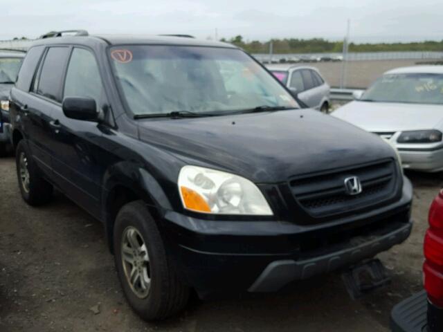 5FNYF18504B009859 - 2004 HONDA PILOT EXL BLACK photo 9