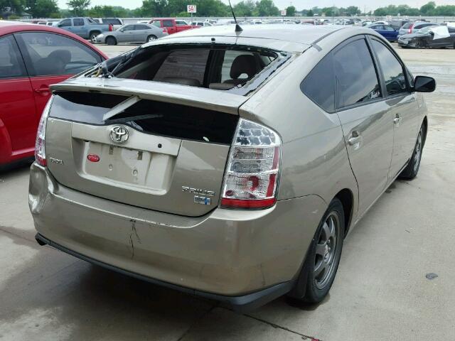 JTDKB20UX77590212 - 2007 TOYOTA PRIUS BEIGE photo 4