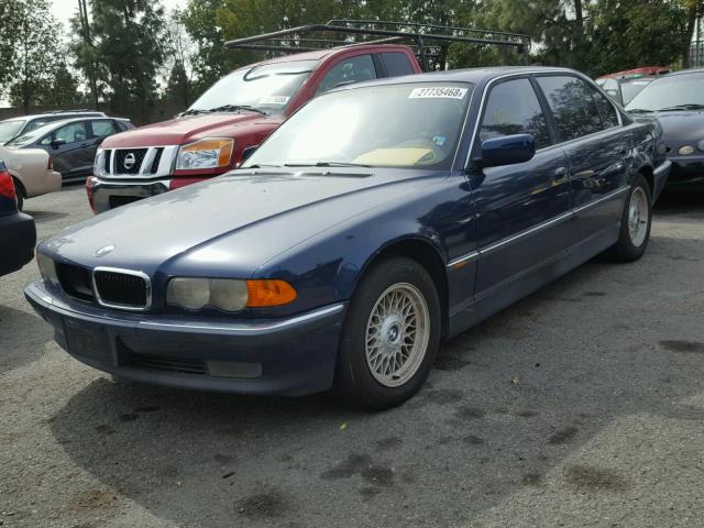 WBAGH8335XDP03119 - 1999 BMW 740 IL BLUE photo 2