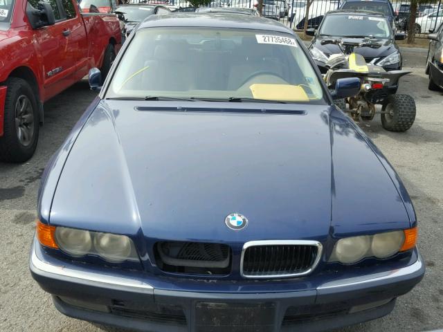 WBAGH8335XDP03119 - 1999 BMW 740 IL BLUE photo 9