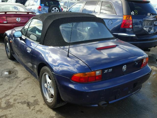 4USCH7326TLB68608 - 1996 BMW Z3 1.9 BLUE photo 3