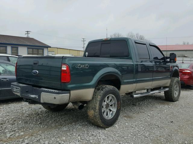 1FTSW21R28EC36650 - 2008 FORD F250 SUPER GREEN photo 4