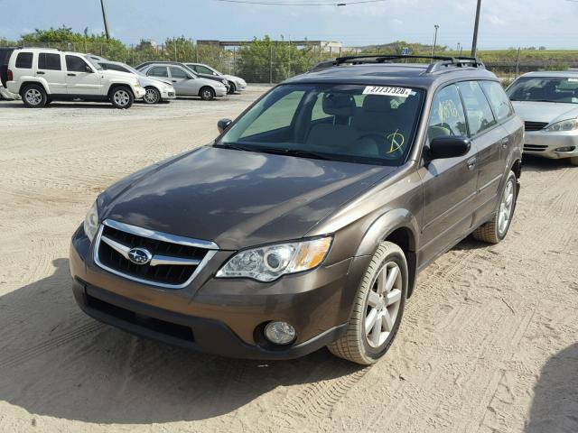 4S4BP61C897348533 - 2009 SUBARU OUTBACK 2. BROWN photo 2