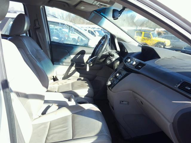 5FNRL5H64BB013682 - 2011 HONDA ODYSSEY EX SILVER photo 5