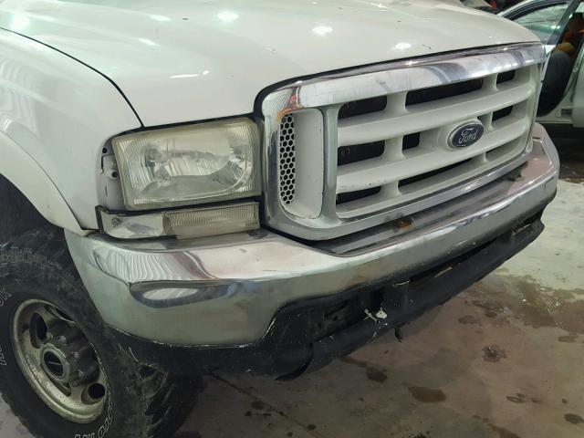 1FTSW31P13EB35905 - 2003 FORD F350 SRW S WHITE photo 9