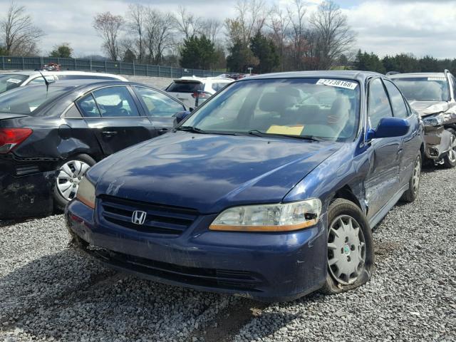 JHMCG56472C004384 - 2002 HONDA ACCORD LX BLUE photo 2