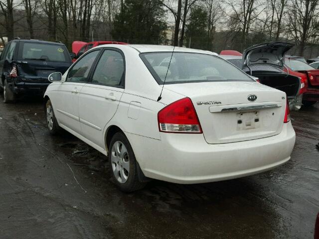 KNAFE121175473925 - 2007 KIA SPECTRA EX WHITE photo 3