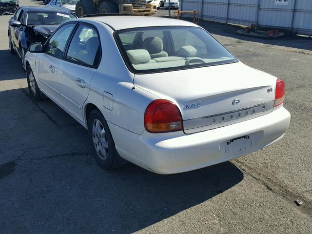 KMHWF35V7XA153389 - 1999 HYUNDAI SONATA GLS WHITE photo 3