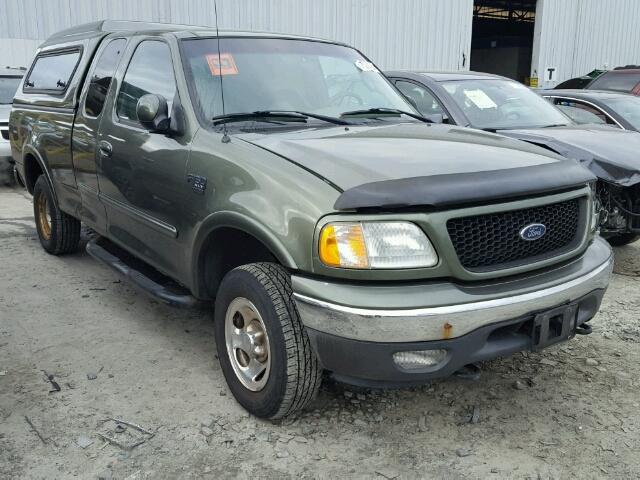 2FTRX18L72CA34911 - 2002 FORD F150 GREEN photo 1