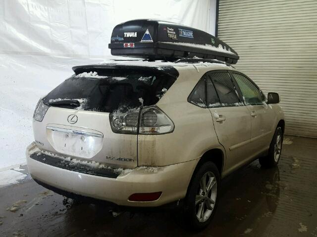 JTJHW31U760018036 - 2006 LEXUS RX 400 TAN photo 4