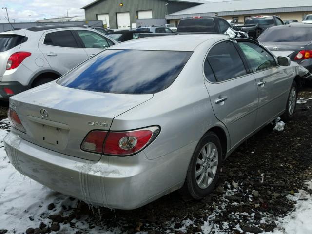 JTHBF30G030116209 - 2003 LEXUS ES 300 SILVER photo 4