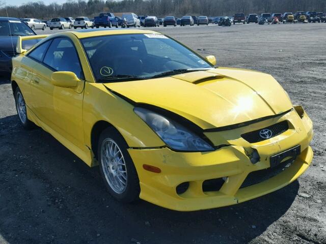 JTDDR32T540167914 - 2004 TOYOTA CELICA GT YELLOW photo 1