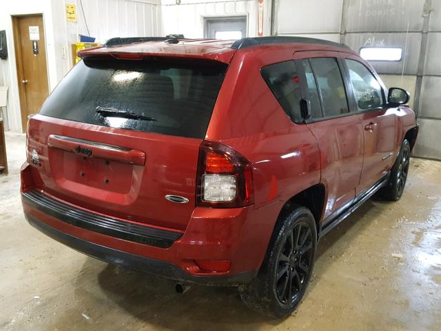 1C4NJDBB9FD293178 - 2015 JEEP COMPASS SP RED photo 4