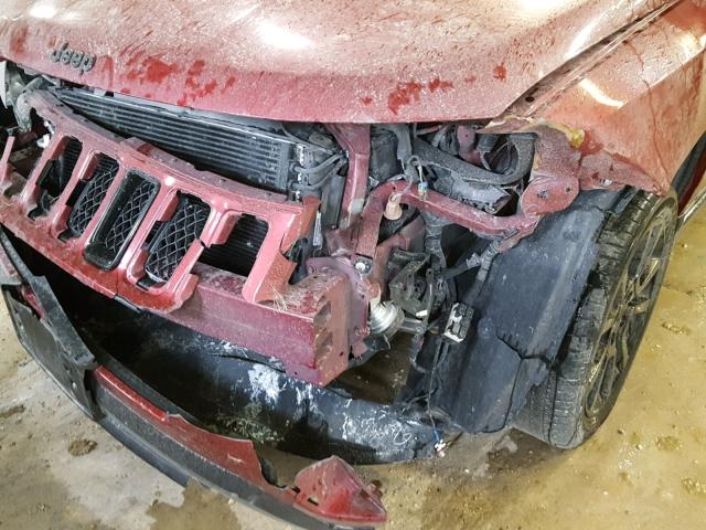 1C4NJDBB9FD293178 - 2015 JEEP COMPASS SP RED photo 9