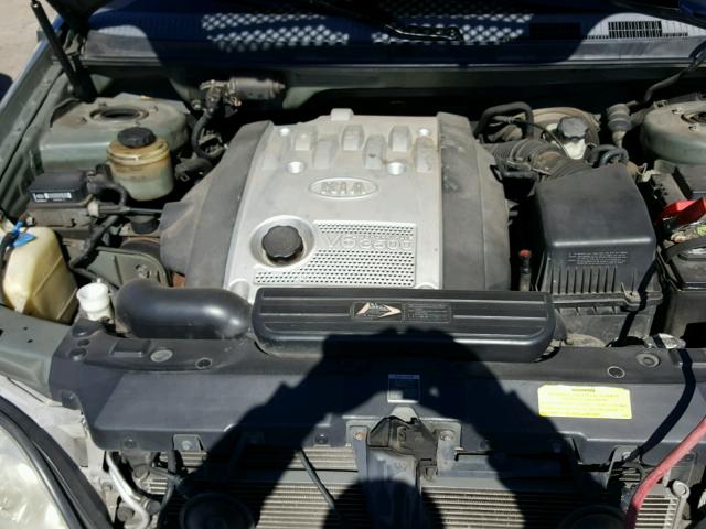 KNDUP131656638619 - 2005 KIA SEDONA EX GREEN photo 7