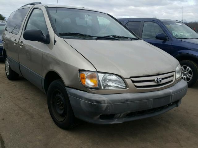 4T3ZF13C42U416519 - 2002 TOYOTA SIENNA LE GOLD photo 1