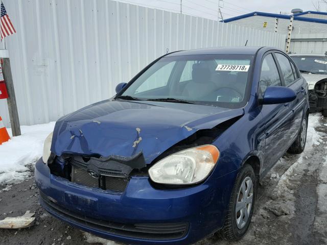 KMHCN46C06U004019 - 2006 HYUNDAI ACCENT GLS BLUE photo 2