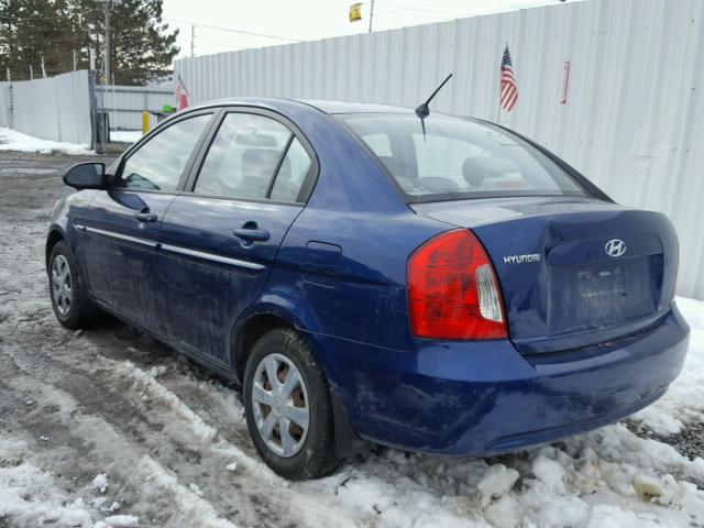 KMHCN46C06U004019 - 2006 HYUNDAI ACCENT GLS BLUE photo 3