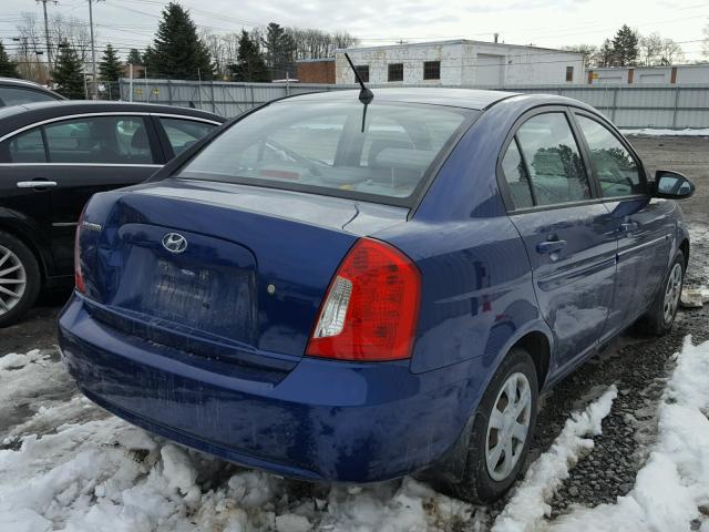 KMHCN46C06U004019 - 2006 HYUNDAI ACCENT GLS BLUE photo 4