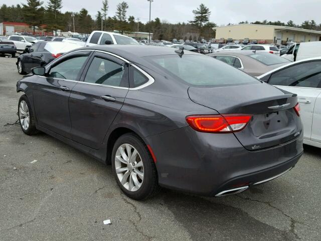 1C3CCCCG8FN519831 - 2015 CHRYSLER 200 C GRAY photo 3