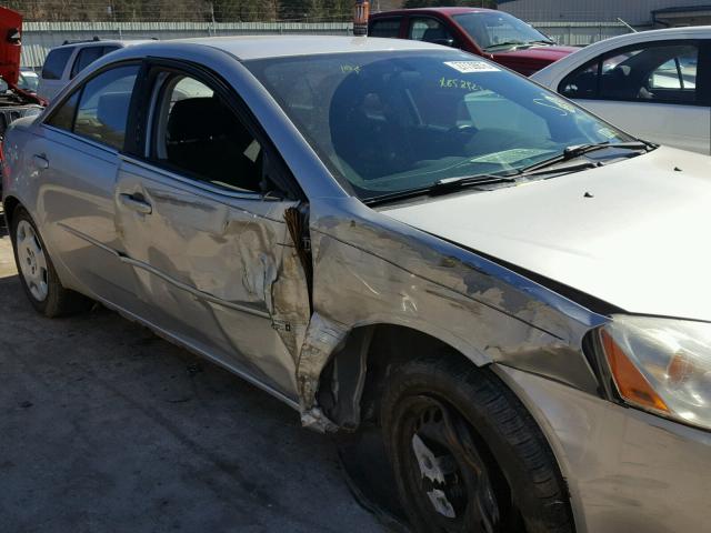 1G2ZF58B174205049 - 2007 PONTIAC G6 VALUE L SILVER photo 9