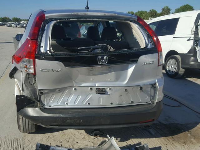 2HKRM4H35EH653578 - 2014 HONDA CR-V LX SILVER photo 9