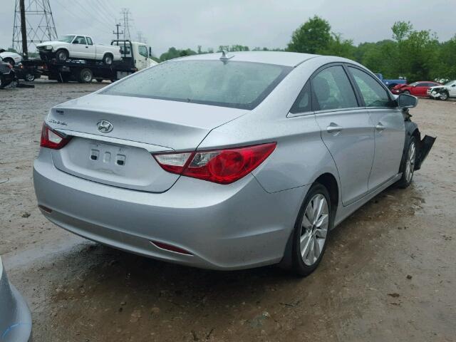 5NPEB4ACXDH601246 - 2013 HYUNDAI SONATA GLS SILVER photo 4