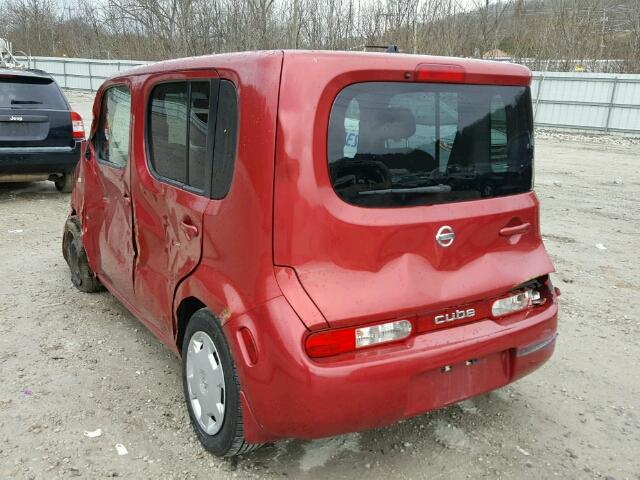 JN8AZ2KR7AT165369 - 2010 NISSAN CUBE BASE RED photo 3