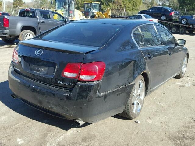 JTHBN96S665012395 - 2006 LEXUS GS GENERAT BLACK photo 4