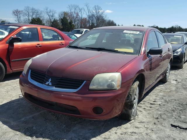 4A3AB36F47E033587 - 2007 MITSUBISHI GALANT ES RED photo 2