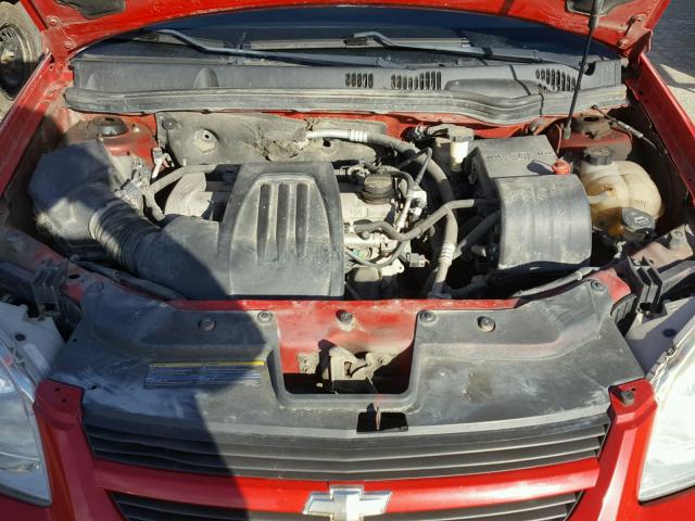 1G1AL18F287229298 - 2008 CHEVROLET COBALT LT RED photo 7