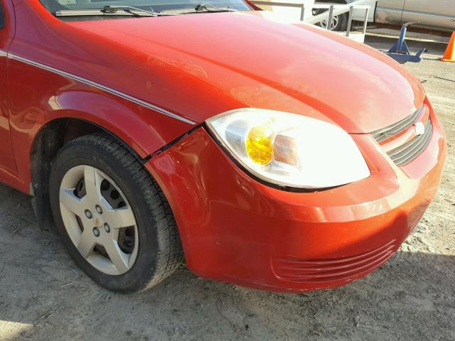 1G1AL18F287229298 - 2008 CHEVROLET COBALT LT RED photo 9