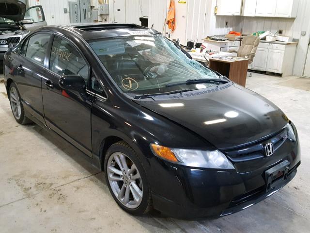 2HGFA55547H704962 - 2007 HONDA CIVIC SI BLACK photo 1