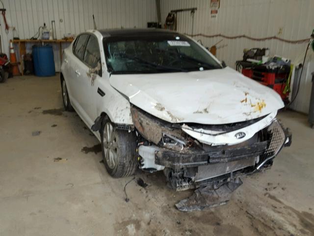 5XXGN4A76FG433784 - 2015 KIA OPTIMA EX WHITE photo 1