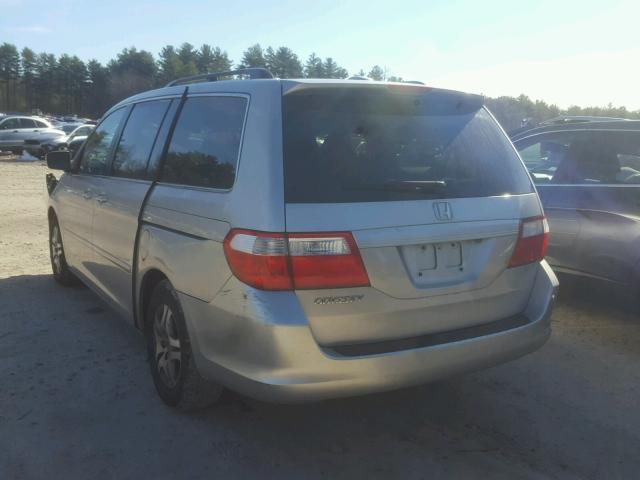 5FNRL38797B420885 - 2007 HONDA ODYSSEY EX SILVER photo 3