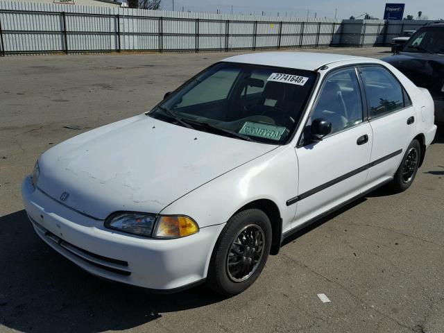 1HGEG8541RL033226 - 1994 HONDA CIVIC DX WHITE photo 2