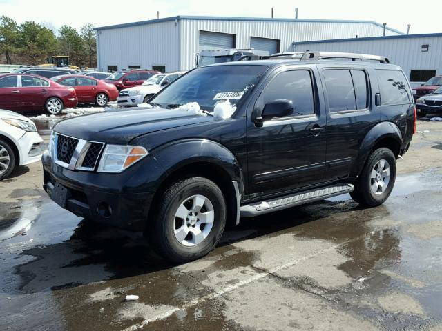 5N1AR18W47C626468 - 2007 NISSAN PATHFINDER BLACK photo 2