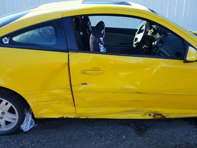 1G1AL15F967689754 - 2006 CHEVROLET COBALT LT YELLOW photo 9