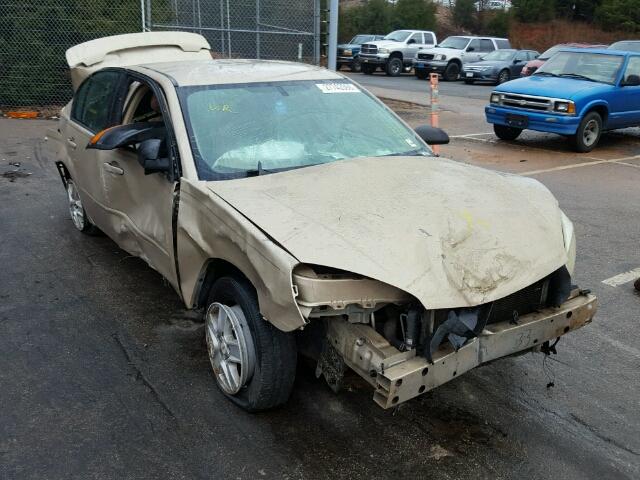 1G1ZT528X5F104586 - 2005 CHEVROLET MALIBU LS ოქროსფერი ფოტო 1