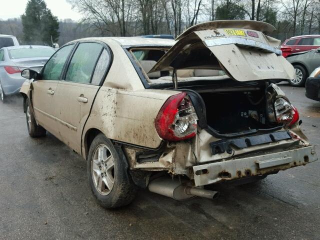 1G1ZT528X5F104586 - 2005 CHEVROLET MALIBU LS ოქროსფერი ფოტო 3