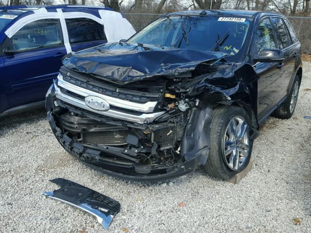 2FMDK4KC7CBA03132 - 2012 FORD EDGE LIMIT BLACK photo 2