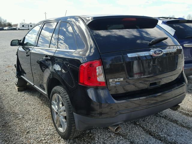 2FMDK4KC7CBA03132 - 2012 FORD EDGE LIMIT BLACK photo 3