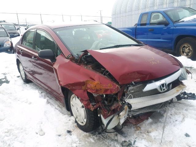 2HGFA15419H016954 - 2009 HONDA CIVIC DX-G RED photo 1