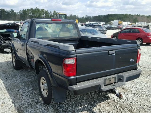 1FTYR10U91PA43732 - 2001 FORD RANGER BLACK photo 3