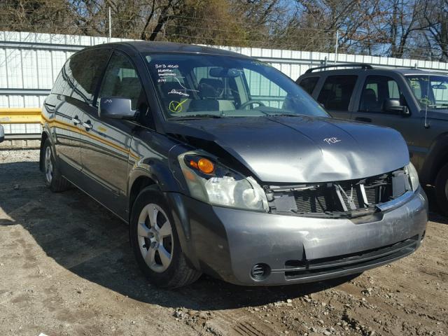 5N1BV28U27N122039 - 2007 NISSAN QUEST S GRAY photo 1