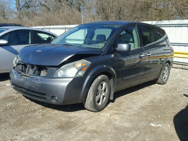 5N1BV28U27N122039 - 2007 NISSAN QUEST S GRAY photo 2